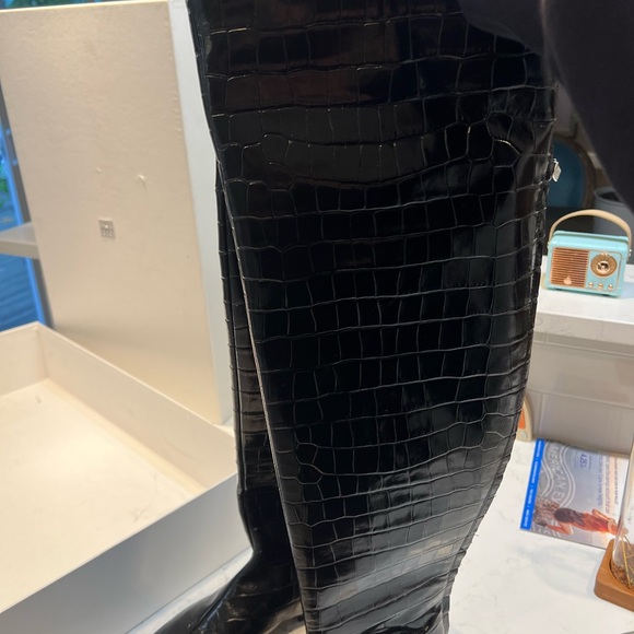 TOTEME CROC over the knee EU sz 9- Beautiful boots brand new run more like 8/8.5 - Picture 5 of 9